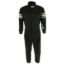 Black Suit Single Layer Kids XX-Small Green Trim