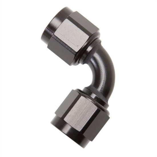 10an 90-Degree Female Female Coupler Black