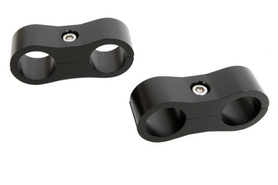 8AN Alum Hose Separator Black