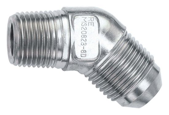 #3 to 1/8 NPT 45 Deg S Adapter