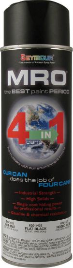 Flat Black Spray Paint Can 16oz.