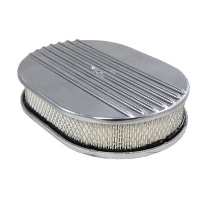 Air Cleaner Kit  12in X 2in Oval Half Finned Top