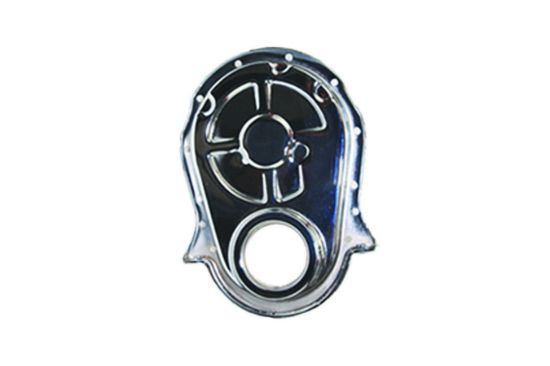 BBC Steel Timing Chain Cover Chrome