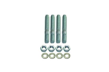 Carb Stud Kit 2in Long 4 pc Set White Zinc Steel
