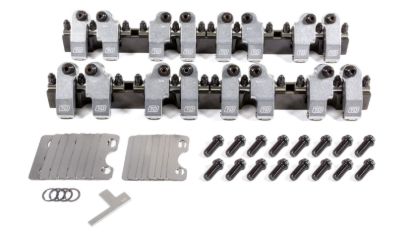 SBC Shaft Rocker Arm Kit w/Bowtie 18 Deg. Heads