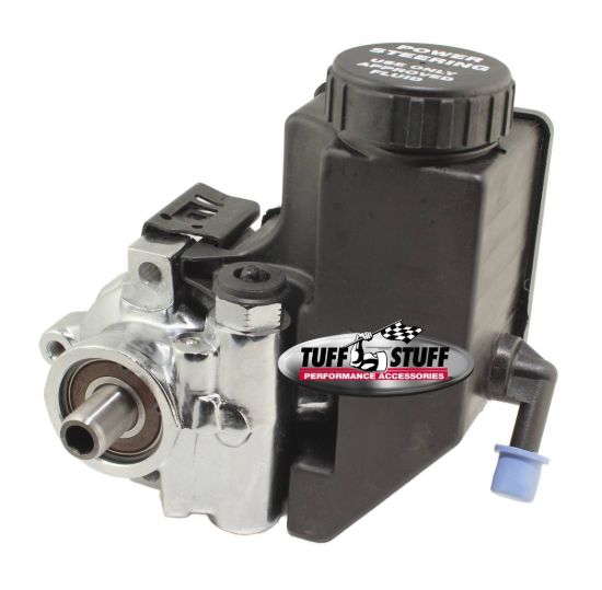 Type II Power Steering Pump w/Reservoir Chrome