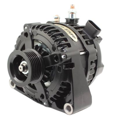 LS225 Max Amp Alternator 6 Groove OEM Wire Black