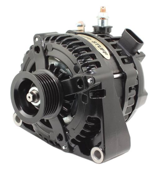 LS225 Max Amp Alternator 6 Groove OEM Wire Black