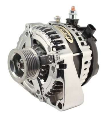 LS225 Max Amp Alternator 6 Groove 1-Wire Chrome