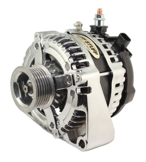 LS225 Max Amp Alternator 6 Groove 1-Wire Chrome