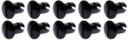 Oval Head Dzus Buttons .500 Long 10 Pack Black