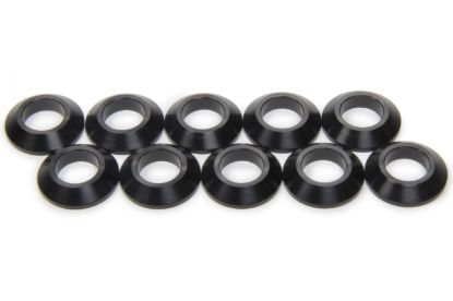 Tapered Spacers 1/2in ID 1/4in Thick Black 10pk