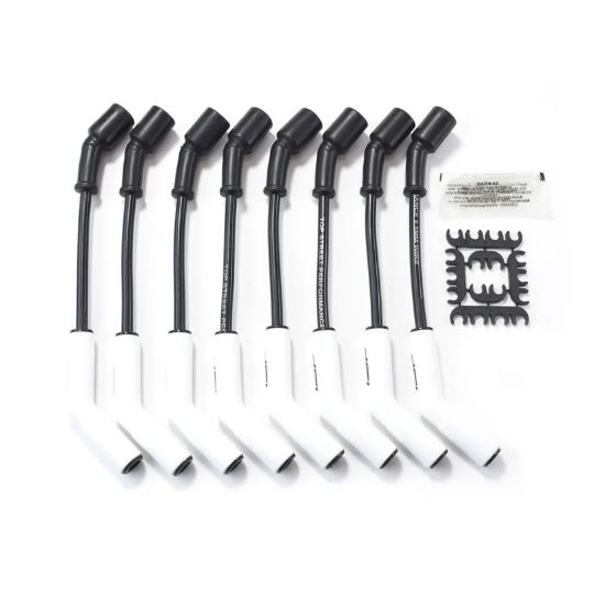 8.5mm Black Ign Wire Set 135 Degree Black Boots