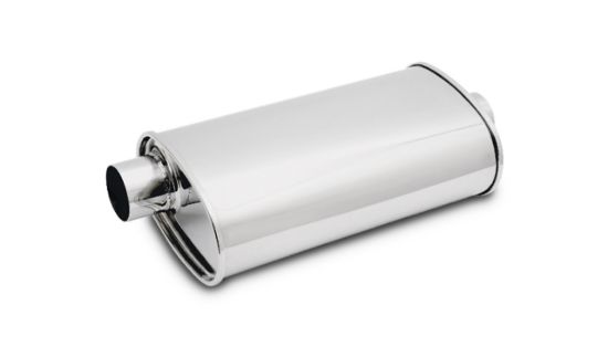 STREETPOWER Oval Muffler 3.50in Inlet/Outlet