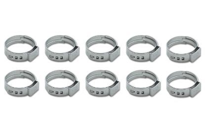 Stainless Steel Pinch Cl amps 16.0-19.2mm 10 Pack
