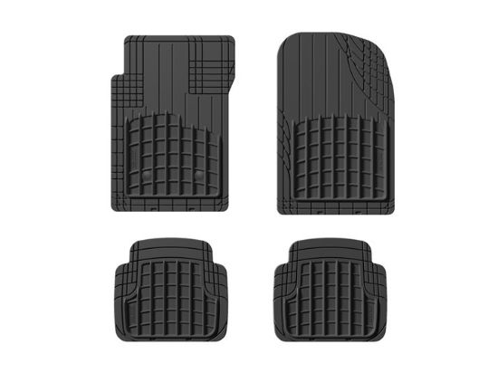 Universal Floor Mats Front & Rear Black