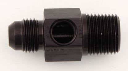 #6 to 3/8 NPT Fuel Press Adapter w/ 1/8 NPT Port