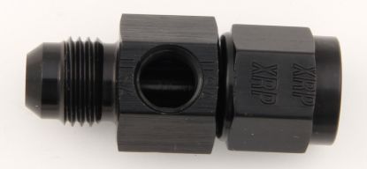 #6 to #6 Fem Fuel Press Adapter w/ 1/8 NPT Port
