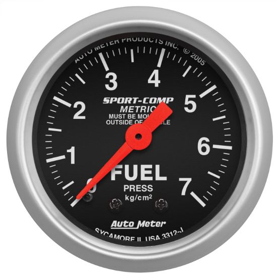 Picture of AutoMeter Fuel Pressure Gauge - 3312-J