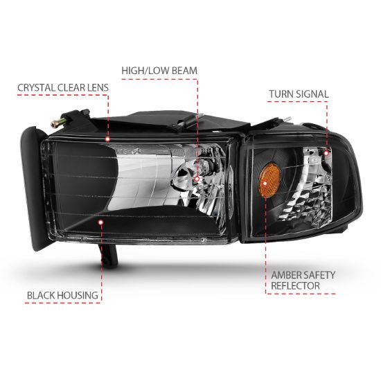 Picture of ANZO USA Headlight Set - 111067