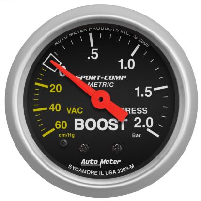Picture of AutoMeter Boost Gauge - 3303-M