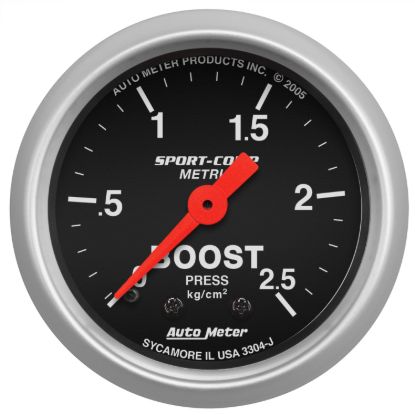 Picture of AutoMeter Boost Gauge - 3304-J