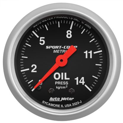 Picture of AutoMeter Engine Oil Pressure Gauge - 3322-J