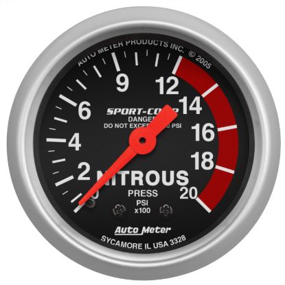 Picture of AutoMeter Nitrous Oxide Pressure Gauge - 3328