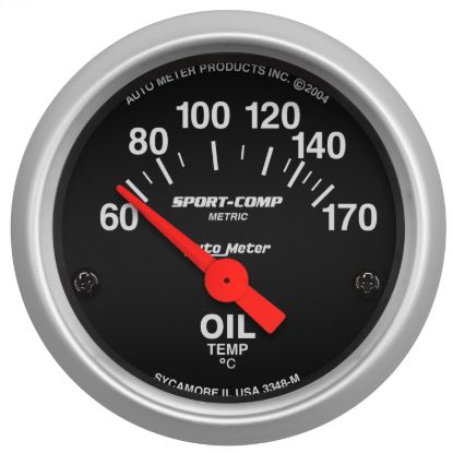 Picture of AutoMeter Engine Oil Temperature Gauge - 3348-M