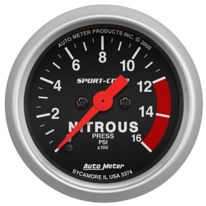 Picture of AutoMeter Nitrous Oxide Pressure Gauge - 3374
