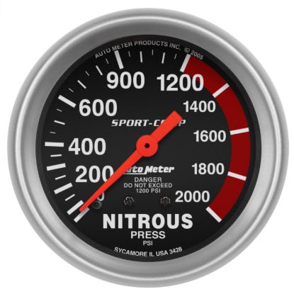 Picture of AutoMeter Nitrous Oxide Pressure Gauge - 3428