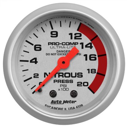 Picture of AutoMeter Nitrous Oxide Pressure Gauge - 4328