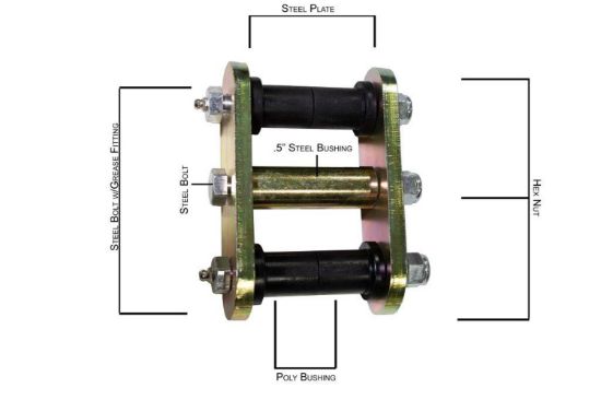 Picture of Fishbone Offroad Leaf Spring Shackle - FB27226