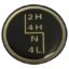 Picture of Crown Automotive Jeep Replacement Transfer Case Shift Knob Emblem - 53004376