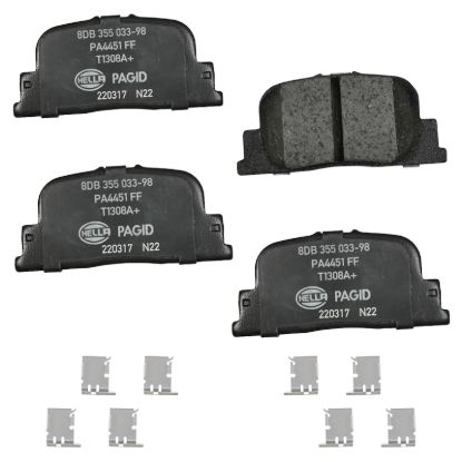 Picture of HELLA Brakes Disc Brake Pad Set - 355033981