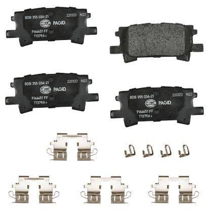 Picture of HELLA Brakes Disc Brake Pad Set - 355034211