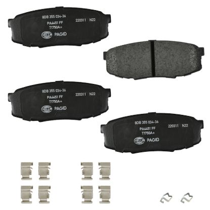 Picture of HELLA Brakes Disc Brake Pad Set - 355034361