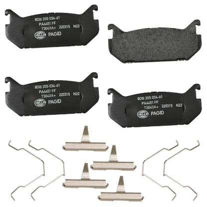 Picture of HELLA Brakes Disc Brake Pad Set - 355034611