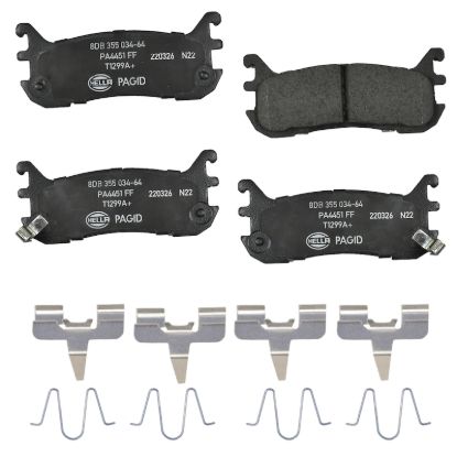 Picture of HELLA Brakes Disc Brake Pad Set - 355034641