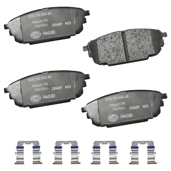 Picture of HELLA Brakes Disc Brake Pad Set - 355034691