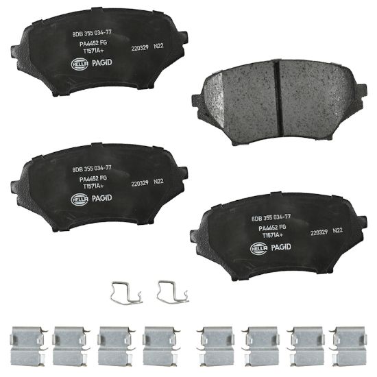 Picture of HELLA Brakes Disc Brake Pad Set - 355034771