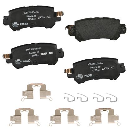 Picture of HELLA Brakes Disc Brake Pad Set - 355034861