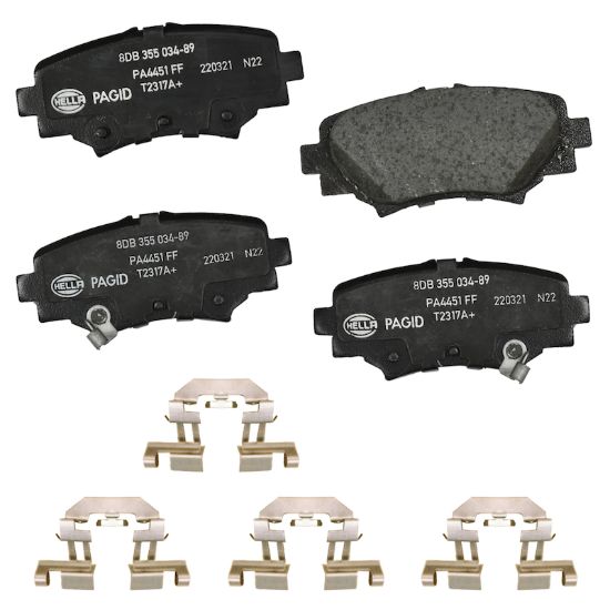 Picture of HELLA Brakes Disc Brake Pad Set - 355034891