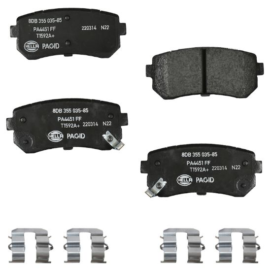 Picture of HELLA Brakes Disc Brake Pad Set - 355035851