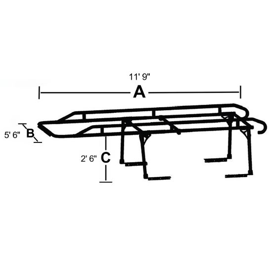 Picture of TrailFX Ladder Rack - FCLR001B