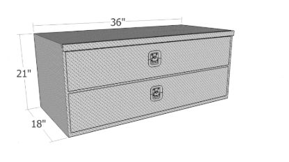 Picture of Unique Truck Accessories Truck Tool Box - HD2136-BT