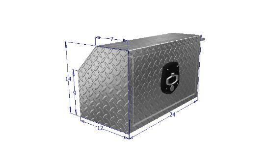 Picture of Unique Truck Accessories Truck Tool Box - HUB141224A