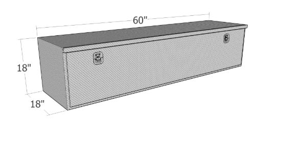 Picture of Unique Truck Accessories Truck Tool Box - HUB1860-BT