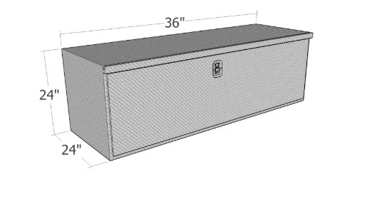 Picture of Unique Truck Accessories Truck Tool Box - HUB2436-BT