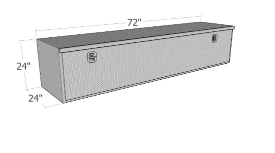 Picture of Unique Truck Accessories Truck Tool Box - HUB2472-BT